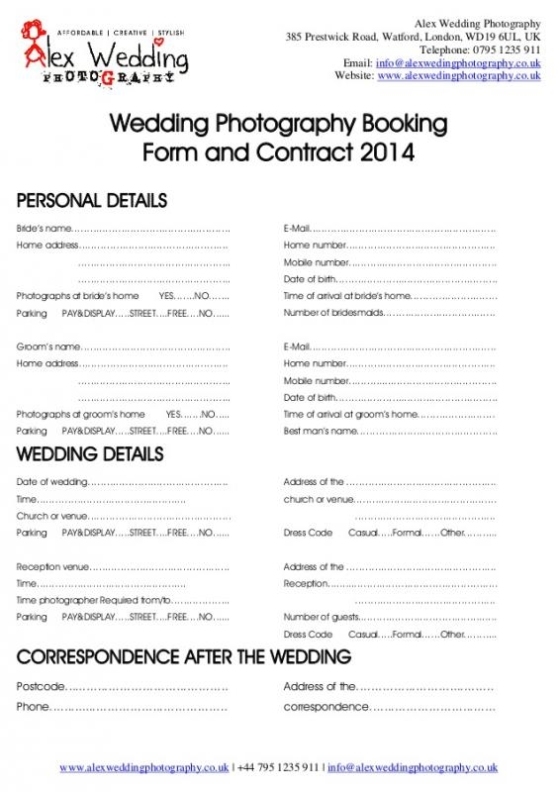 Free Makeup Wedding Contract Templates - Awesome Template Collections In Free Makeup Wedding Contract Templates