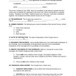 Free Marital Settlement (Divorce) Agreement | Sample – Pdf | Word – Eforms Regarding Free Marriage Separation Agreement Template
