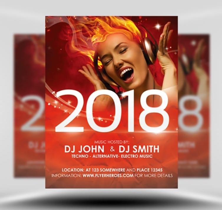 Free New Year'S Eve Flyer Template – Flyerheroes Throughout Free New Years Eve Flyer Template