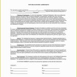 Free Non Disclosure Agreement Template California Of 40 Non Disclosure Intended For Free Mutual Non Disclosure Agreement Template