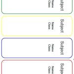 Free Printable Binder Spine Labels - Monthly Binder Spine Labels By in Binder Labels Template
