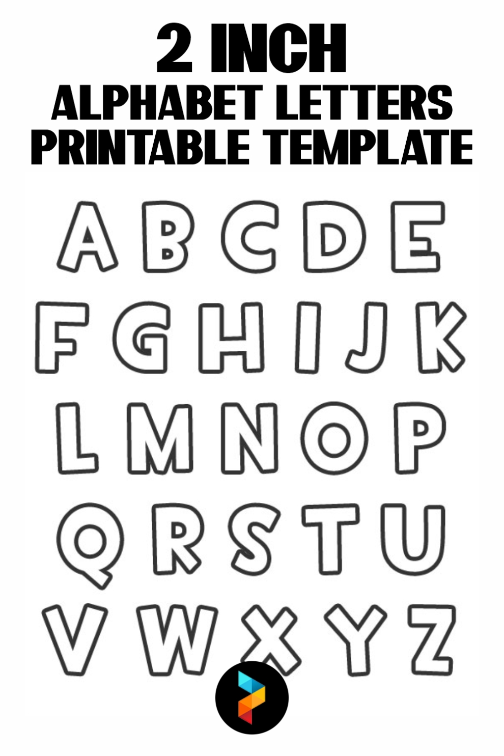 Free Printable Block Letter Templates - 10 Best 2 Inch Alphabet Letters Inside Block Letter Template Free
