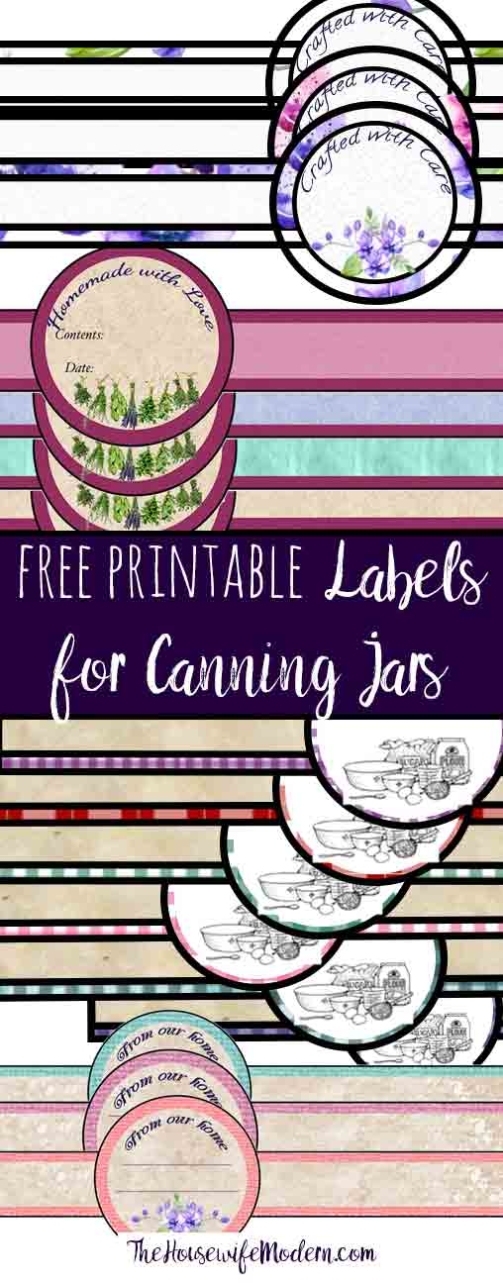 Free Printable Canning Jar Labels: Tons Of Designs & Colors Pertaining To Canning Jar Labels Template