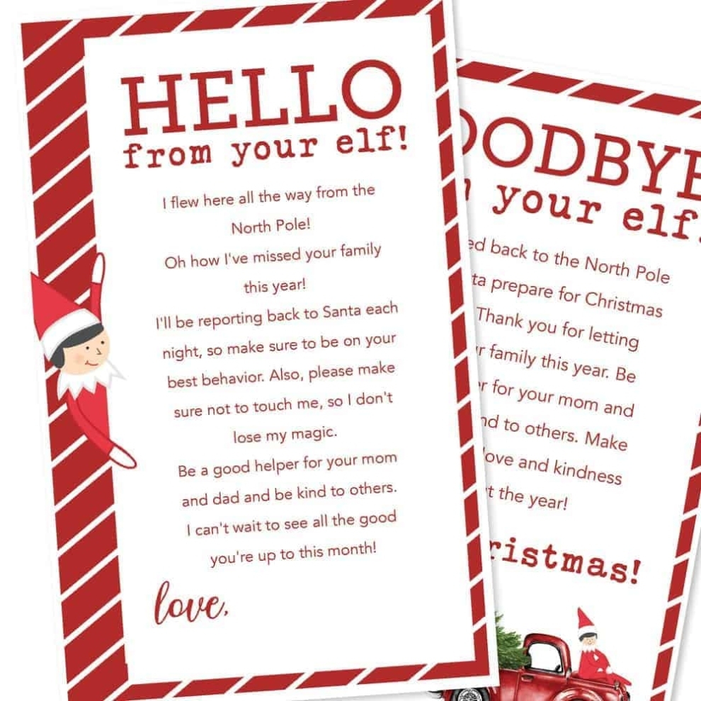 Free Printable Elf On The Shelf Letters – I Heart Naptime With Regard To Elf On The Shelf Arrival Letter Template