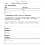 Free Printable Free Car Bill Of Sale Template Form (Generic) Intended For Golf Cart Rental Agreement Template