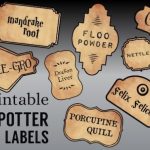 Free Printable Harry Potter Potion Labels – Printable Templates Intended For Harry Potter Potion Labels Templates