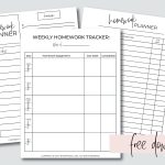 Free Printable Homework Planner Sheets – Printable Form, Templates And With Regard To Homework Agenda Template