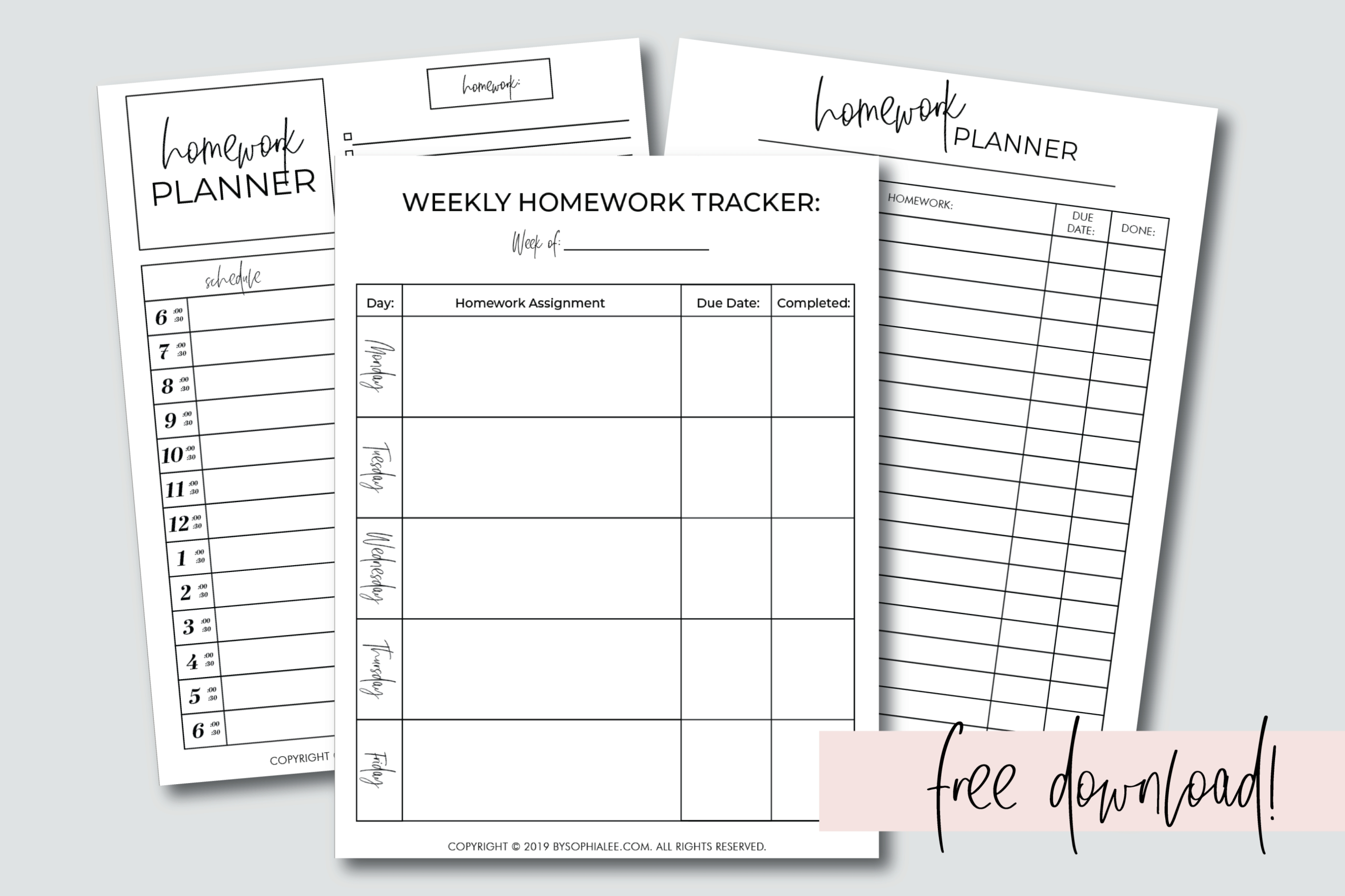 Free Printable Homework Planner Sheets – Printable Form, Templates And With Regard To Homework Agenda Template