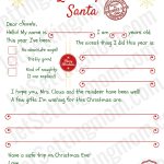 Free Printable Letter To Santa Template – Writing To Santa Made Easy! With Christmas Letter Templates Free Printable
