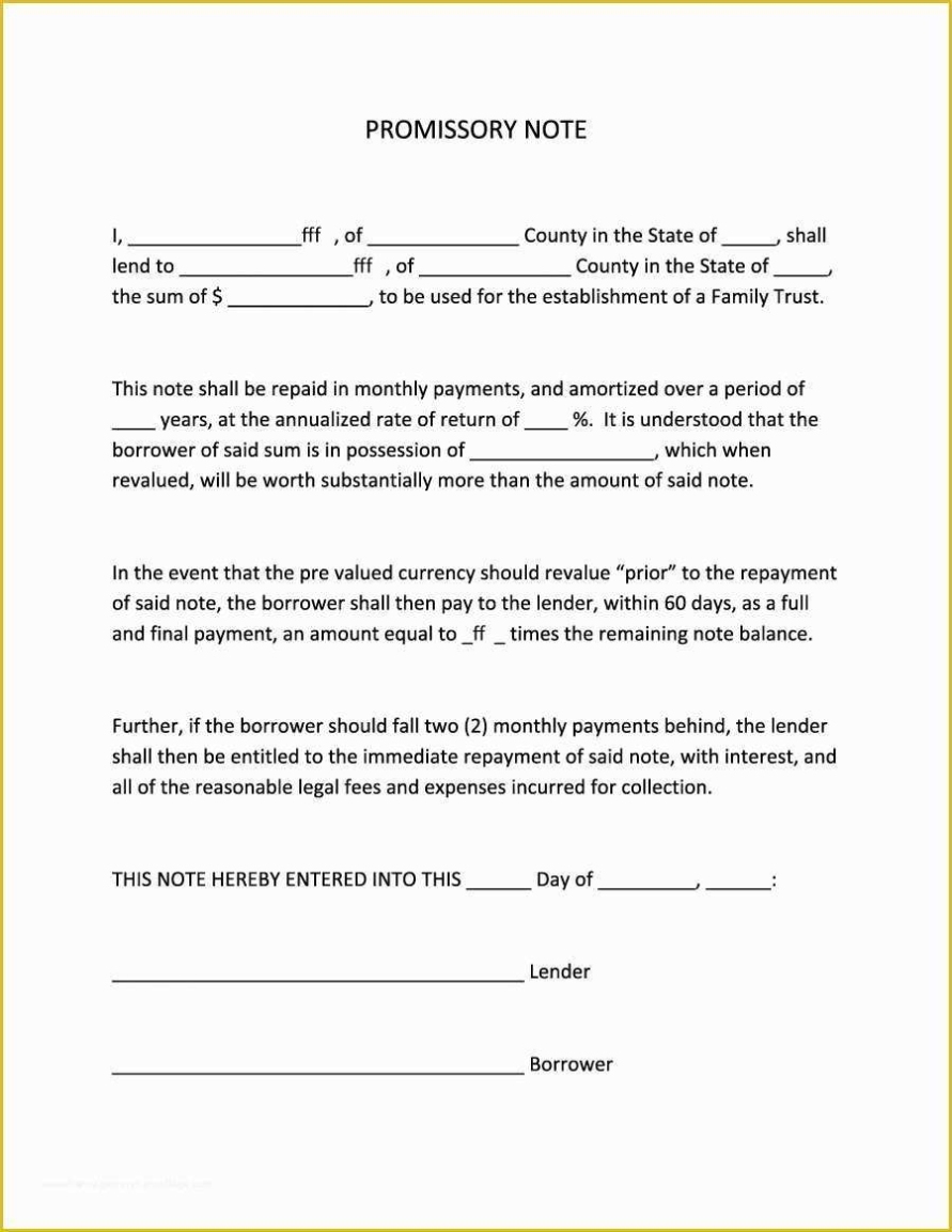 Free Promissory Note Template Illinois Of 45 Free Promissory Note Regarding Simple Interest Promissory Note Template