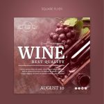 Free Psd | Wine Tasting Square Flyer Template Regarding Wine Flyer Template