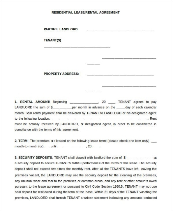 Free Rental Agreement Template – 24+ Free Word, Pdf Documents Download For Landlords Property Management Agreement Template