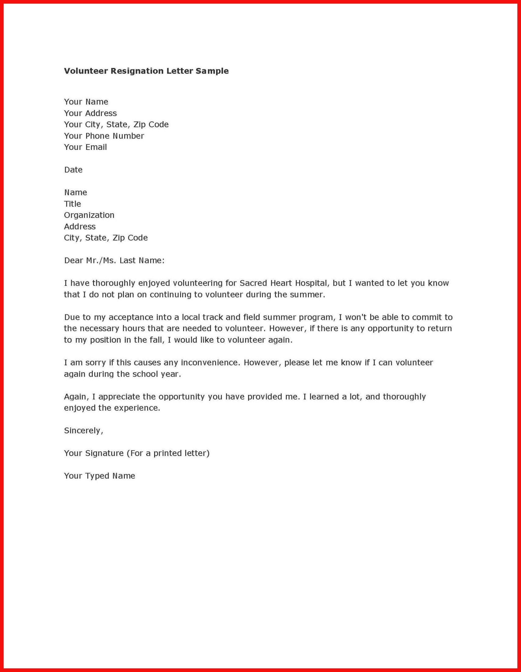 Free Resignation Letter Template Microsoft Word Download Examples In Standard Resignation Letter Template