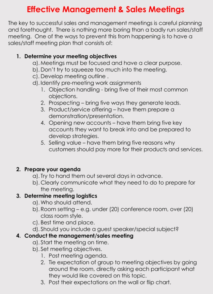 Free Sales Meeting Agenda Templates (Make Meetings Progressive) With Sales Meeting Agenda Templates