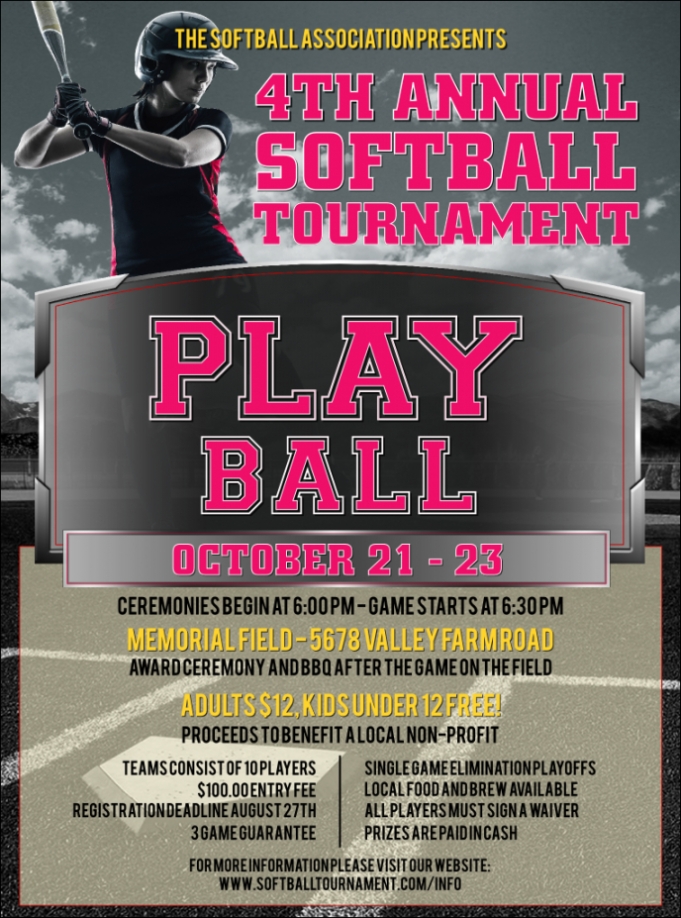 Free Softball Challenge Flyer Softball Fundraiser Flyer Template Pdf With Regard To Benefit Flyer Template Free