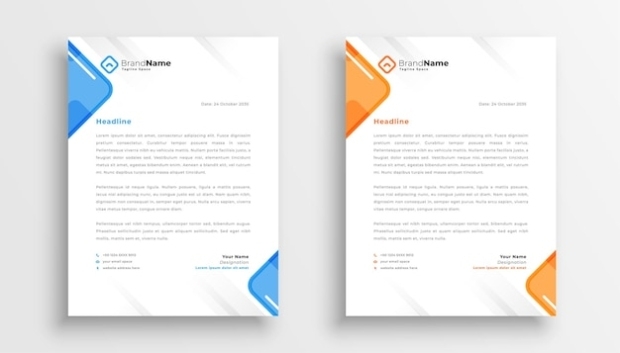 Free Vector | Elegant Letterhead Design Template For Your Business in Elegant Letterhead Template