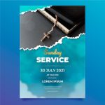 Free Vector | Gradient Church Flyer Template Inside Free Church Flyer Templates Download