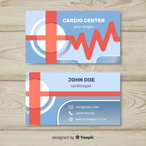 Free Vector | Medical Business Card Template With Modern Style Within Medical Business Cards Templates Free