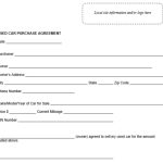 Free Vehicle Purchase Agreement Templates [Word, Pdf] inside car purchase agreement template