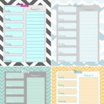 Free Weekly Menu Planner Printable (4 Colors) – Cupcake Diaries Throughout Menu Planner With Grocery List Template