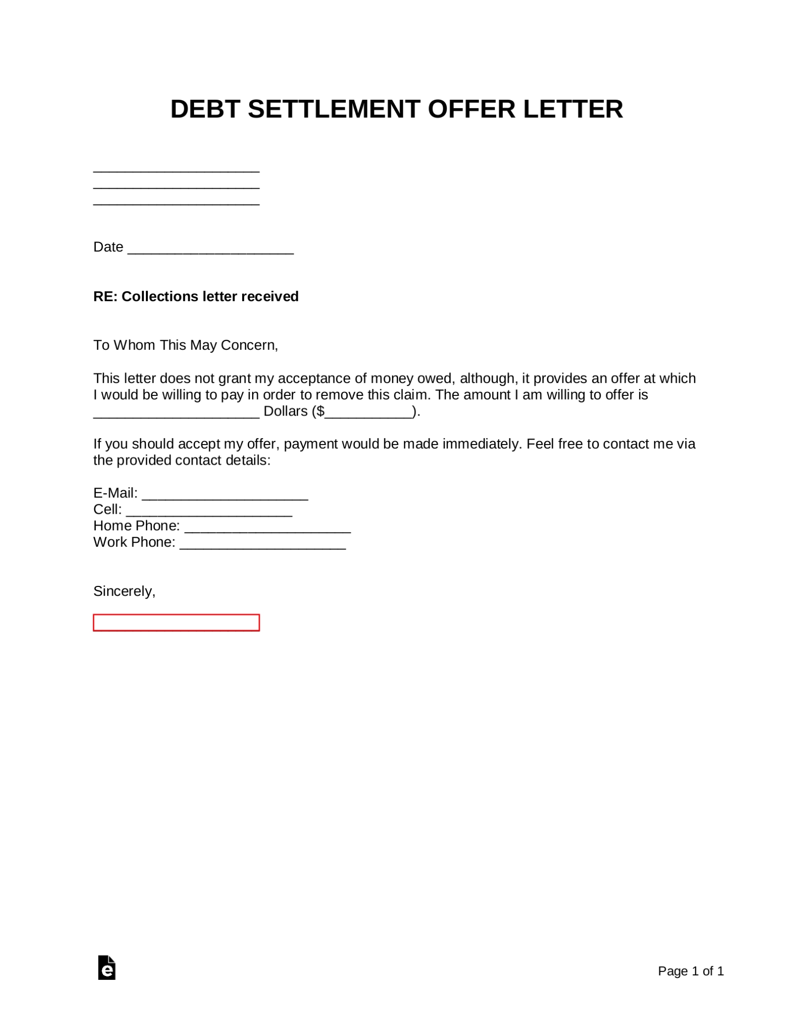 Full And Final Settlement Letter Sample - Collection - Letter Templates Intended For Full And Final Settlement Agreement Template