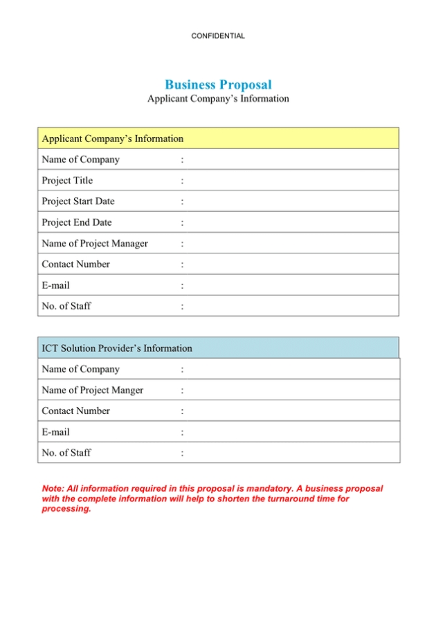 Generic Business Proposal Template – Download Free Documents For Pdf Throughout Sample Business Proposal Template