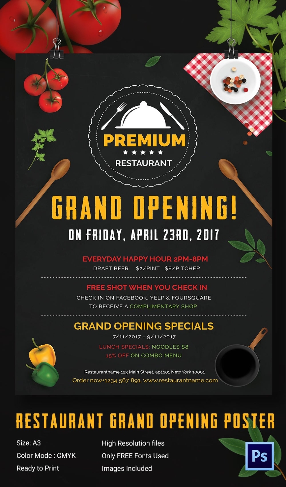 Grand Opening Flyer Template - 34+ Free Psd, Ai, Vector Eps Format Inside Now Open Flyer Template