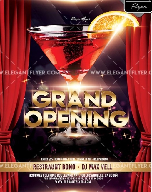 Grand Opening – Free Flyer Psd Template – Free Psd Templates Inside Grand Opening Flyer Template Free