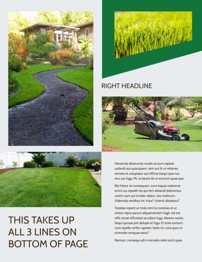 Green Lawn Care Flyer Template | Mycreativeshop Inside Lawn Care Flyers Templates Free