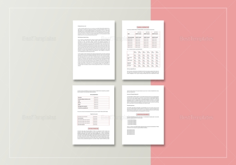 Gym Business Plan Template In Word, Google Docs, Apple Pages With Regard To Business Plan Template For A Gym