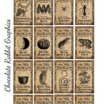Halloween Witch Aged Apothecary Potion Labels Digital Download Inside Potion Label Template