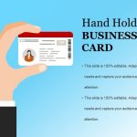 Hand Holding Business Card Example Ppt Presentation | Powerpoint Within Business Card Powerpoint Templates Free