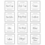 Hand Lettered Cleaner Labels – Set Of 12 – Chicfetti In Free Printable Soap Label Templates