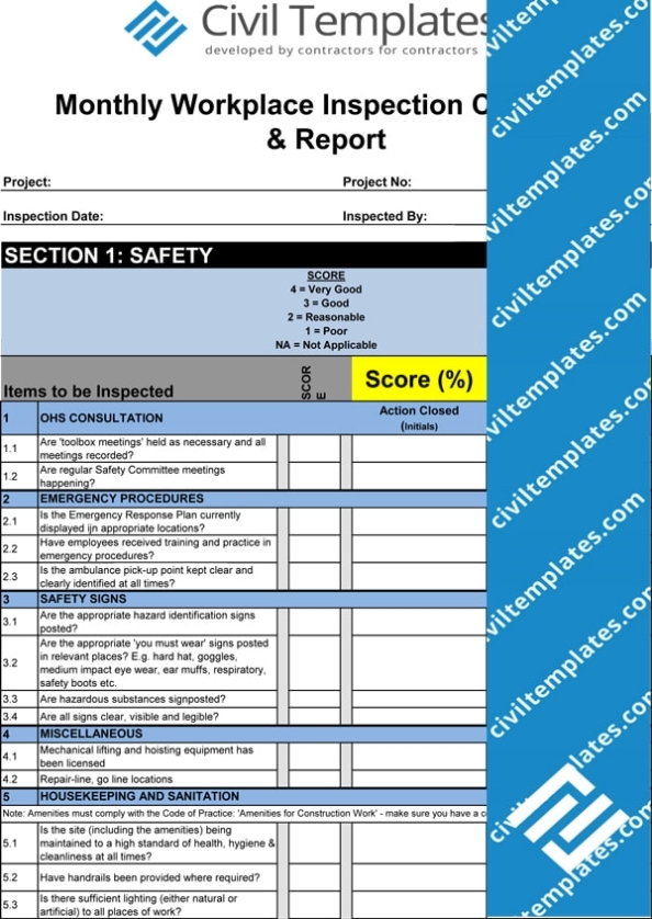Health And Safety - Civil Engineering Templates Intended For Dangerous Goods Note Template Word