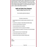 Health And Safety Policy Statement Free Download Pertaining To Health And Safety Policy Template For Small Business