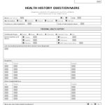 Health History Questionnaire Online Pertaining To History Of Present Illness Template