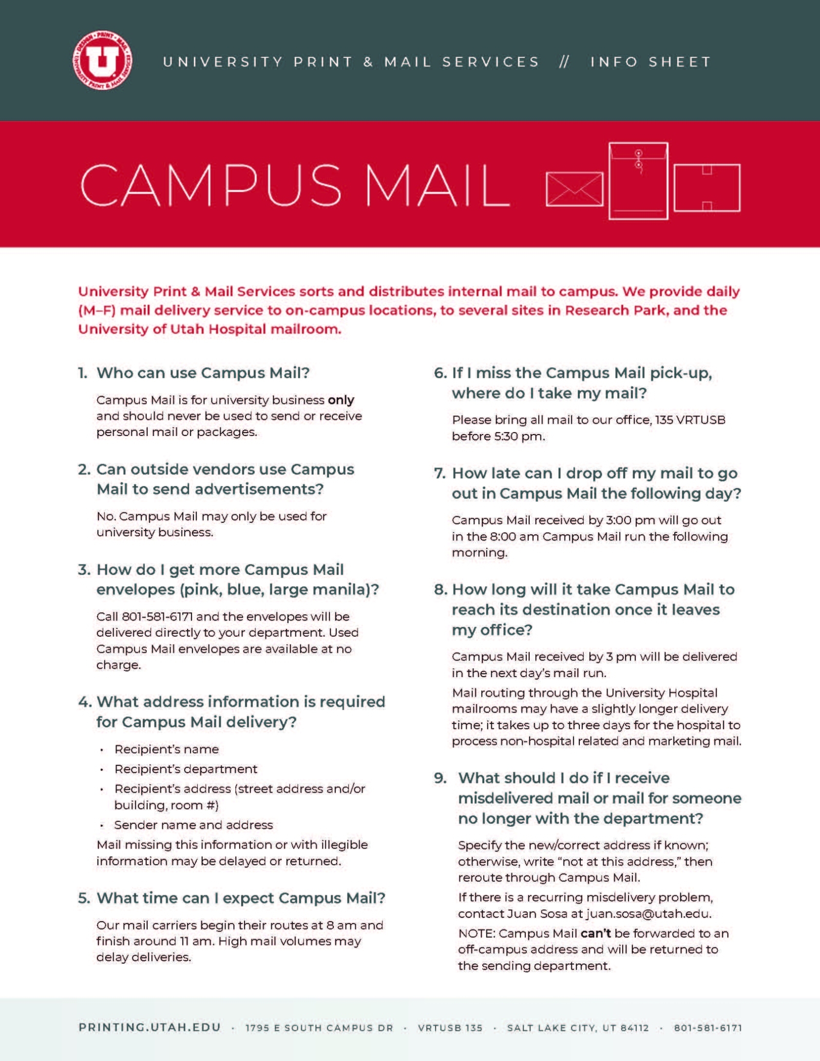 Helpful Tips | University Print & Mail Services Throughout Usps Business Reply Mail Template