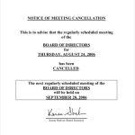 Hoa Meeting Notice Template Database Intended For Meeting Notice Template