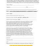 Hold Harmless Agreement In Word And Pdf Formats With Program Participation Agreement Template
