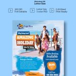 Holiday Travel Tour Flyer Template By Posanlab | Graphicriver With Tour Flyer Template