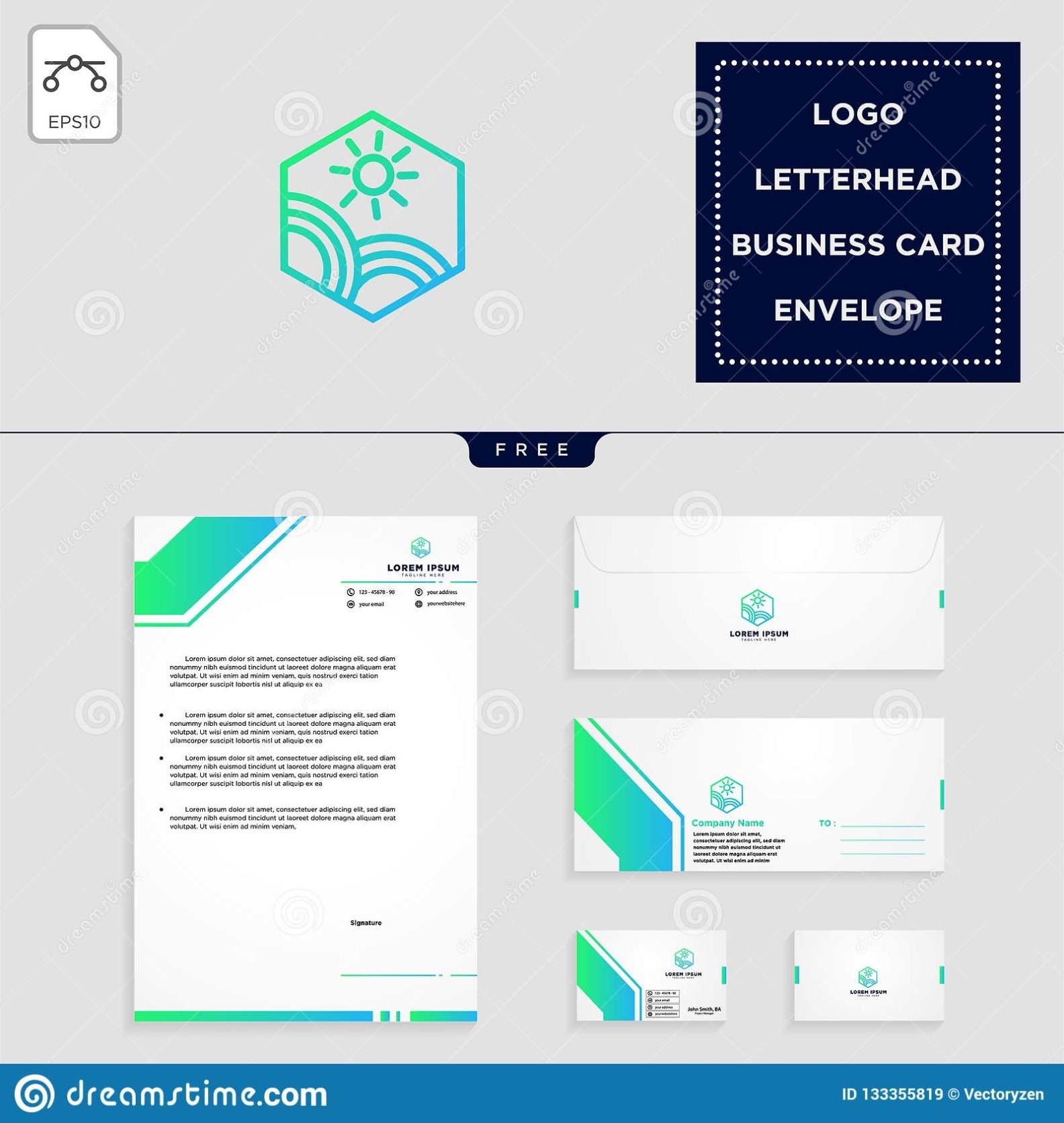 Holidays Logo Template And Free Letterhead, Envelope, Business Card In Business Card Letterhead Envelope Template