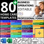Home Care Business Bundle Non Medical 100 Templates Guide - Etsy regarding Non Medical Home Care Business Plan Template