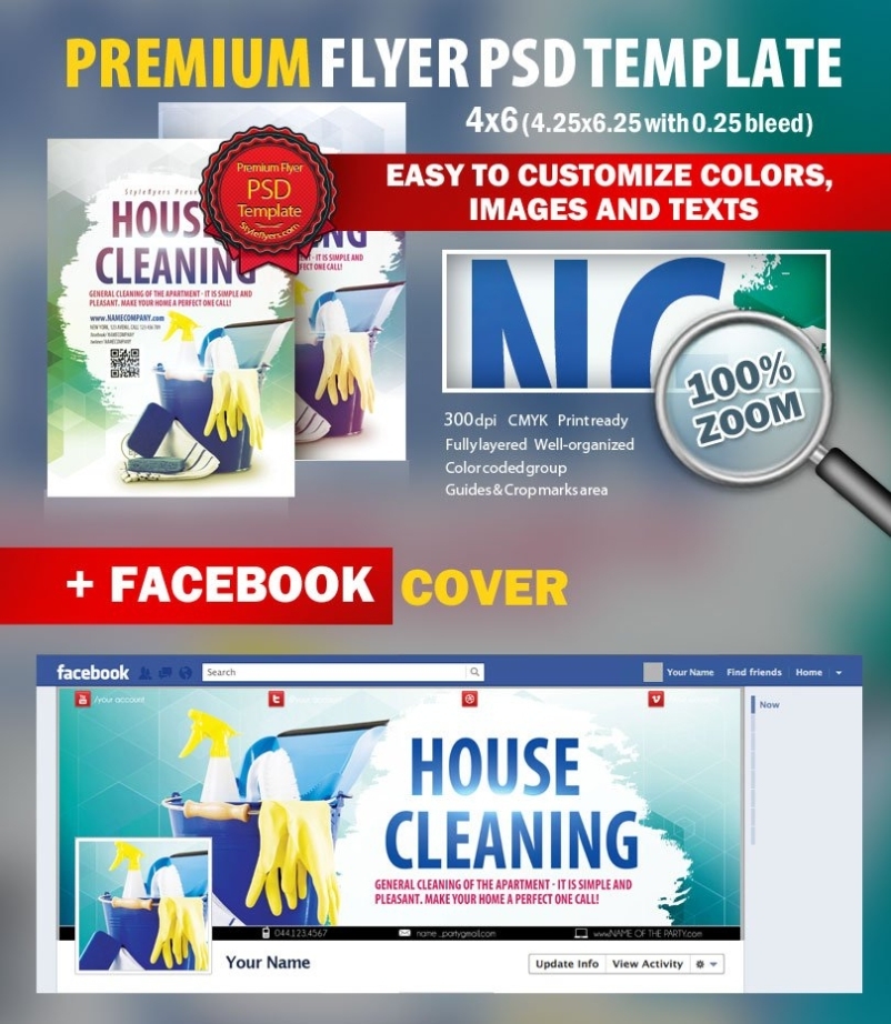 Home Cleaning Services Flyer Templates - Ads Design World Inside House Cleaning Services Flyer Templates