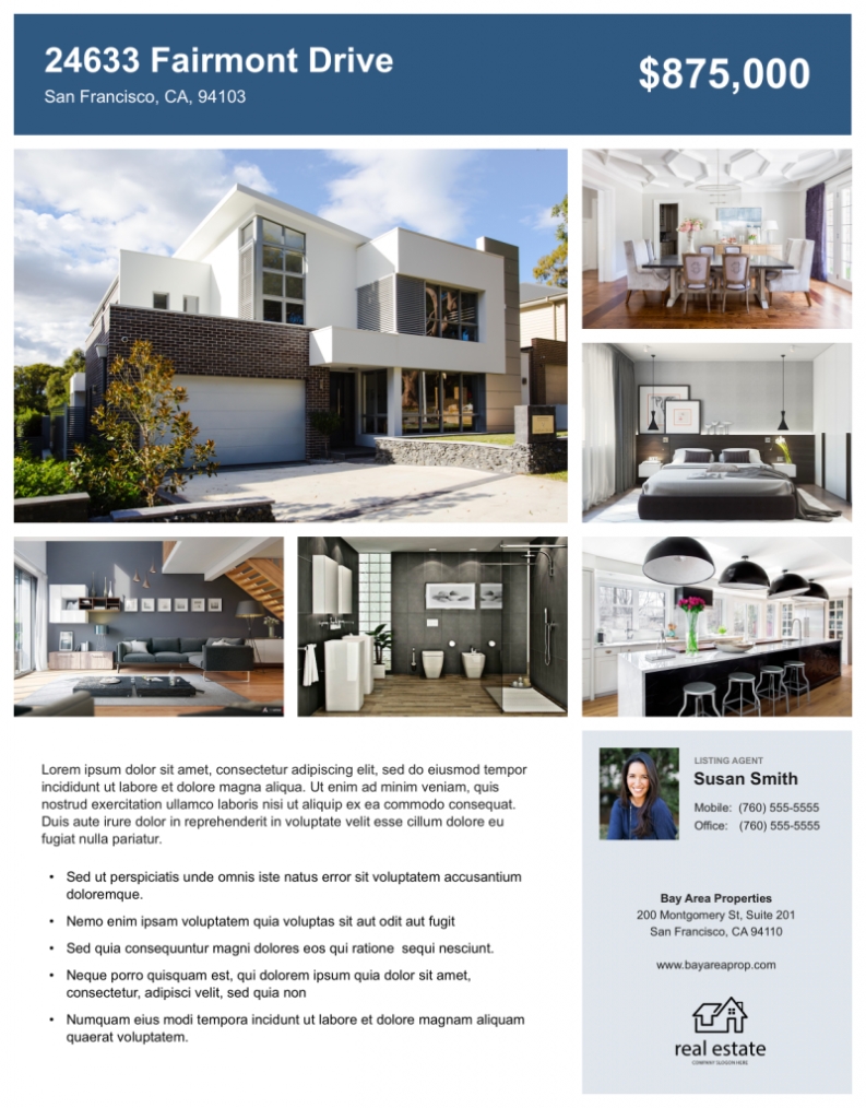 Home For Sale Flyer Template Pertaining To Home For Sale Flyer Template