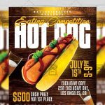 Hot Dog Eating Competition – Food A5 Template By Exclusive Flyer On Inside Hot Dog Flyer Template