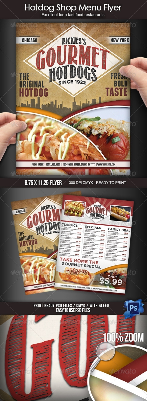 Hotdog Shop Menu Flyer By Boca2600 | Graphicriver Intended For Hot Dog Flyer Template