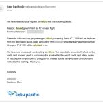 How To Get A Refund On Terminal Fees & Taxes: Cebu Pacific, Airasia Throughout Bank Charges Refund Letter Template