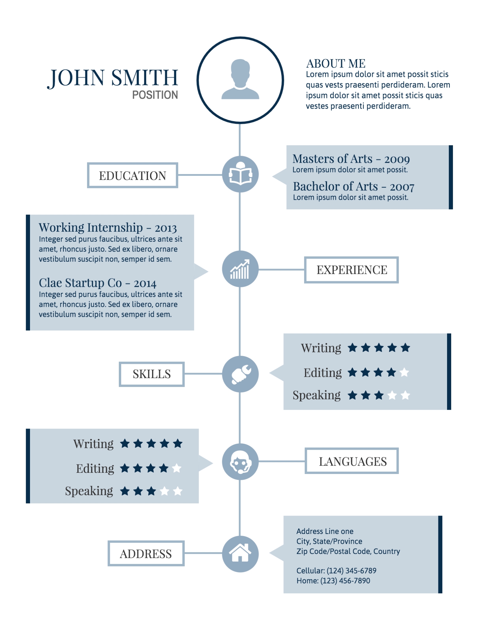 Infographic Resume Template - Venngage Intended For Infographic Cv Template Free