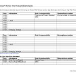 Interview Spreadsheet Template With Interview Schedule Template Excel with regard to Interview Agenda Template