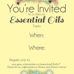 Items Similar To 4X6 Doterra Class Invitation Instant Download Within Doterra Flyer Templates